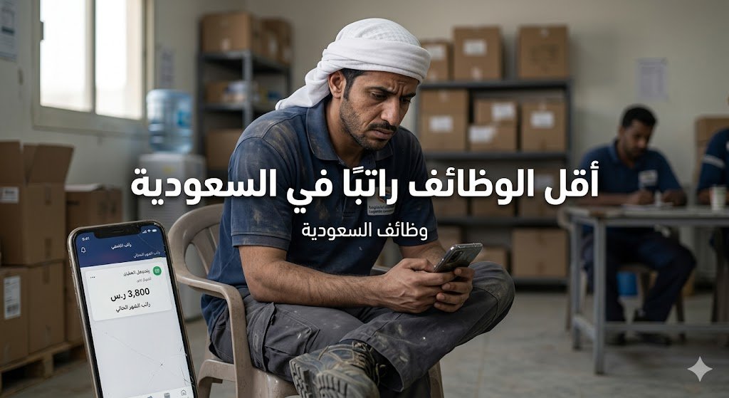 أقل الوظائف راتبًا في السعودية 2026 | تعرف على الرواتب المنخفضة وكيف تتجنبها