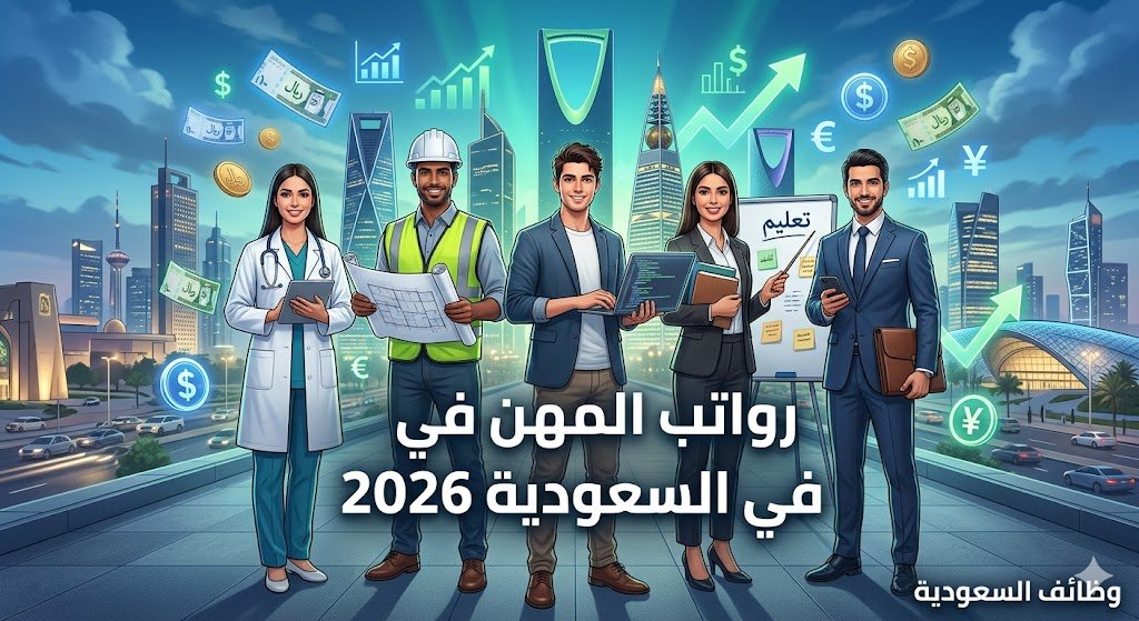 رواتب المهن في السعودية 2026 – أعلى الرواتب في سوق العمل السعودي
